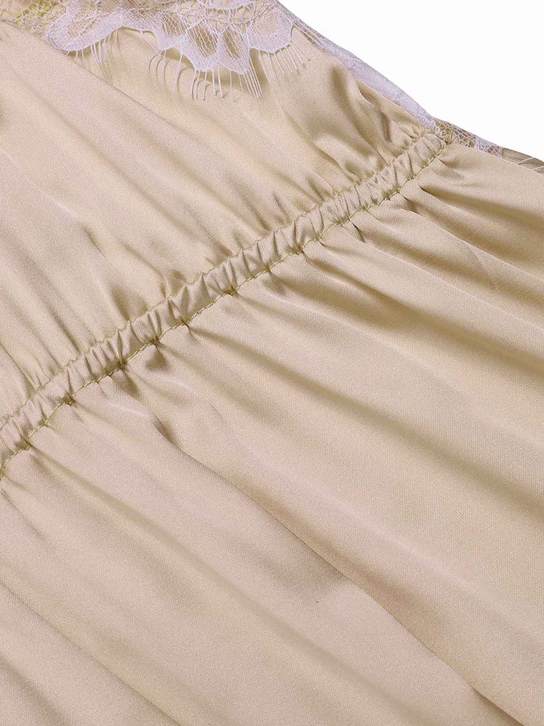 1930s Solid Lace Satin Nightgown | 1930s | vintage dress, retro fashion