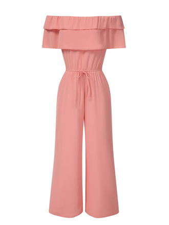 1930s Solid Laye Ruffle OffShoulder | 1930s | vintage romper, retro jumpsuit