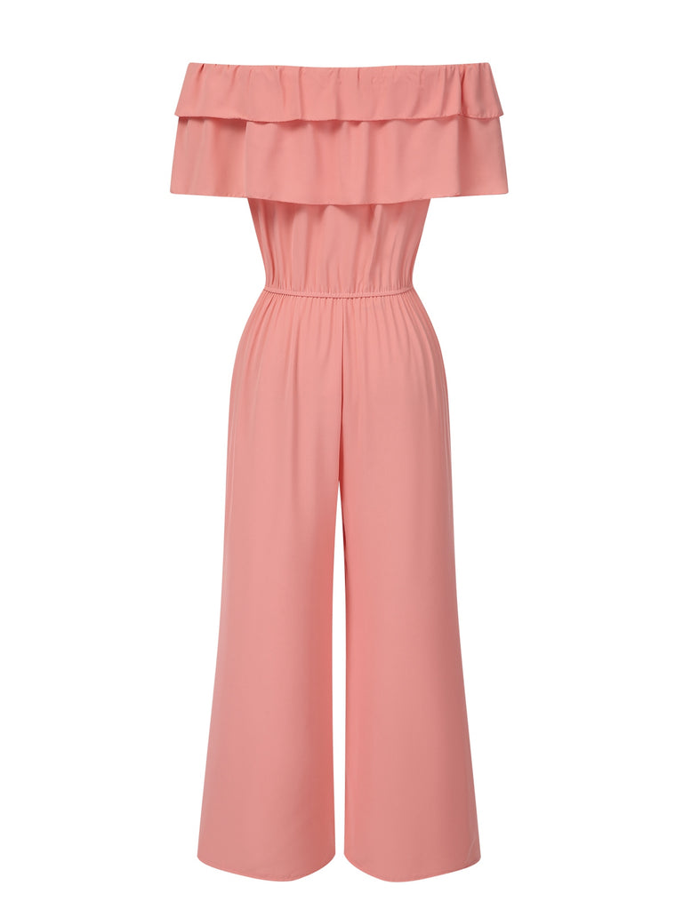 1930s Solid Laye Ruffle OffShoulder | 1930s | vintage romper, retro jumpsuit