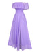 1930s Solid Roll Collar Off Shoulder Slit Dress, vintage dress, retro fashion - perfect for women who love vintage and retro fashion