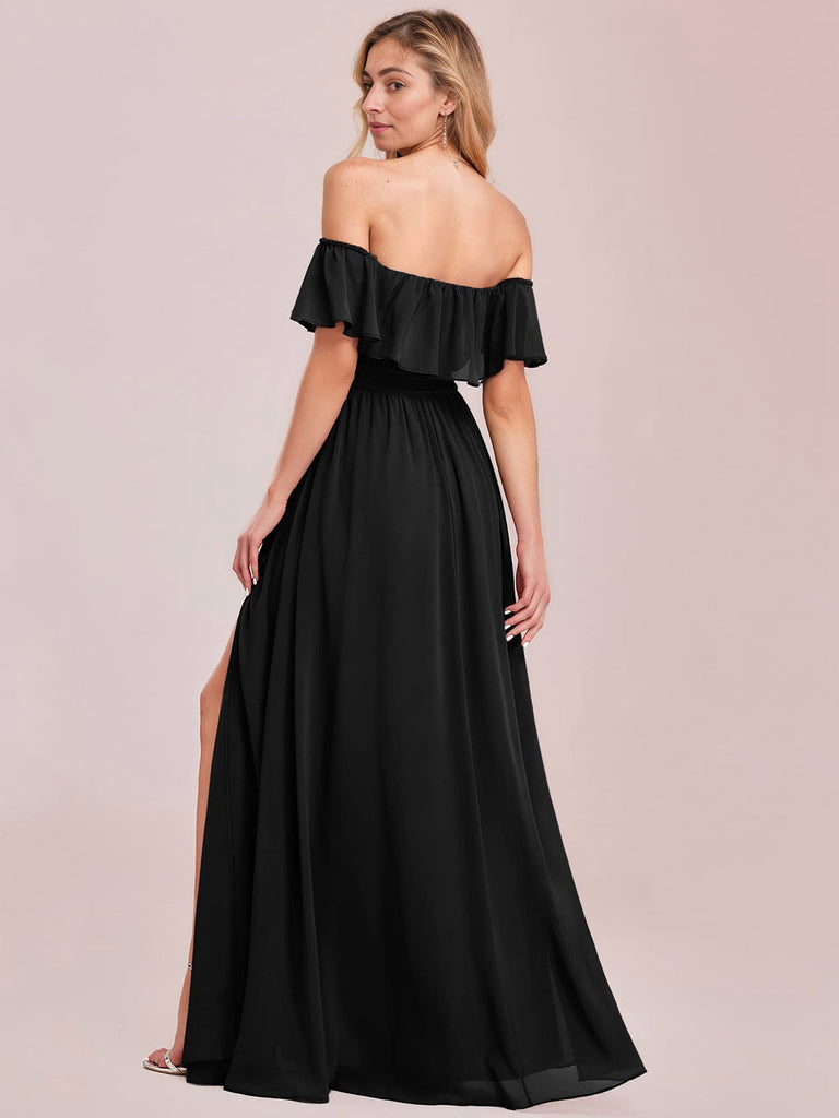 1930s Solid Roll Collar Off Shoulder Slit Dress | Retro Stage 1930s Solid Roll Collar Off Shoulder Slit Dress | Retro Stage