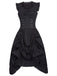 She slips into this 1930s Solid Ruffles Square Neck Steampunk Dress and suddenly it's a 1930s daydream