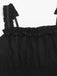 This 1930s Solid Square Neck Drawstring Layered Dress wraps her in 1930s elegance, one twirl at a time
