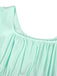 She slips into this 1930s Solid Square Neck Puff Sleeves Dress and suddenly it's a 1930s daydream