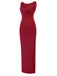 This 1930s Solid Square Neck Split Ruched Dress wraps her in 1930s elegance, one twirl at a time