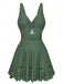 1930s Solid Twist Front Hollow One-Piece Swimdress | vintage dress, retro fashion, elegant style - perfect for retro fashion enthusiasts