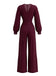 1930s Solid Wrap Front Long Sleeve Jumpsuit - vintage romper, retro jumpsuit for vintage lovers