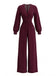 1930s Solid Wrap Front Long Sleeve Jumpsuit - vintage romper, retro jumpsuit for vintage lovers