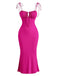 She slips into this 1930s Solid Wrinkles Spaghetti Straps Dress and suddenly it's a 1930s daydream
