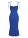 1930s Solid Wrinkles Spaghetti Straps Dress — the kind of 1930s dress that makes strangers smile