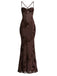 1930s Spaghetti Strap 3D Floral Maxi Mermaid Dress: beautiful vintage dress, retro fashion, elegant style with timeless appeal