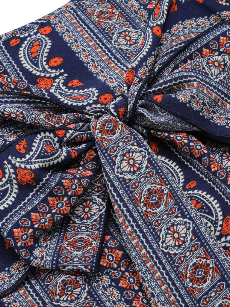 1930s Spaghetti Strap Bohemian Tie-Front Jumpsuit — 1930s style that transcends decades