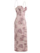 1930s Spaghetti Strap Leopard Floral Dress - vintage dress, retro fashion