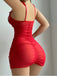1930s Spaghetti Strap Off Shoulder Bodycon Nightgown 7