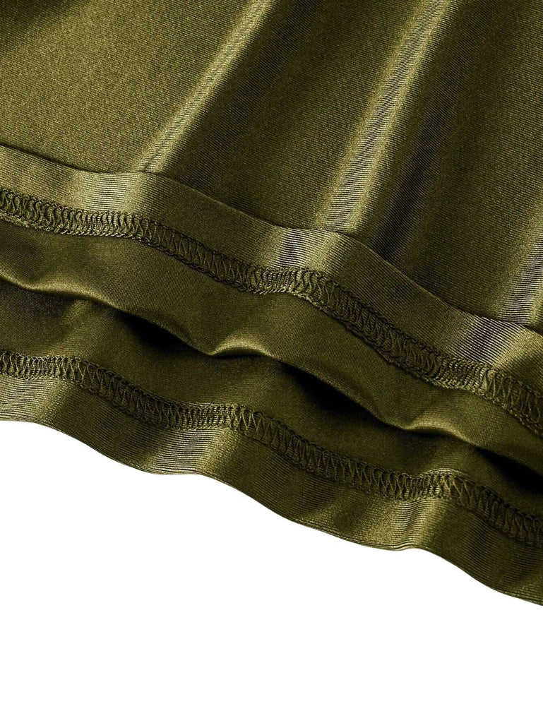 1930s Spaghetti Strap Satin Solid Dress - vintage dress, retro fashion
