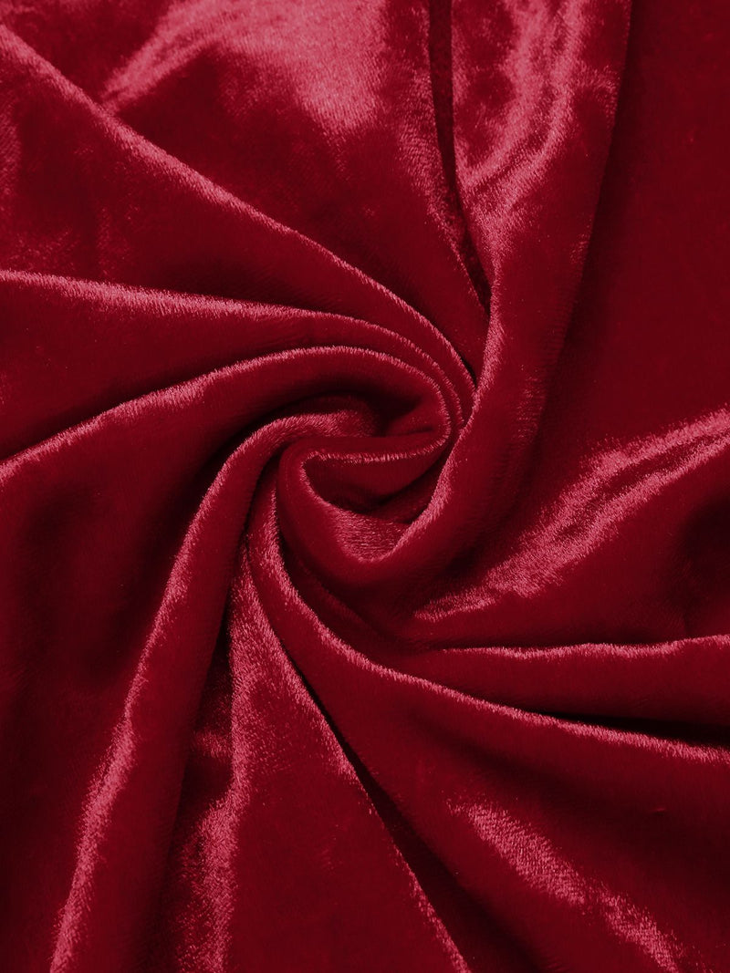 Wine Red Velvet Mermaid Maxi Dress