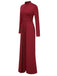 1930s Stand Collar Long Sleeve Wide Leg Jumpsuit: timeless 1930s elegance she makes her own