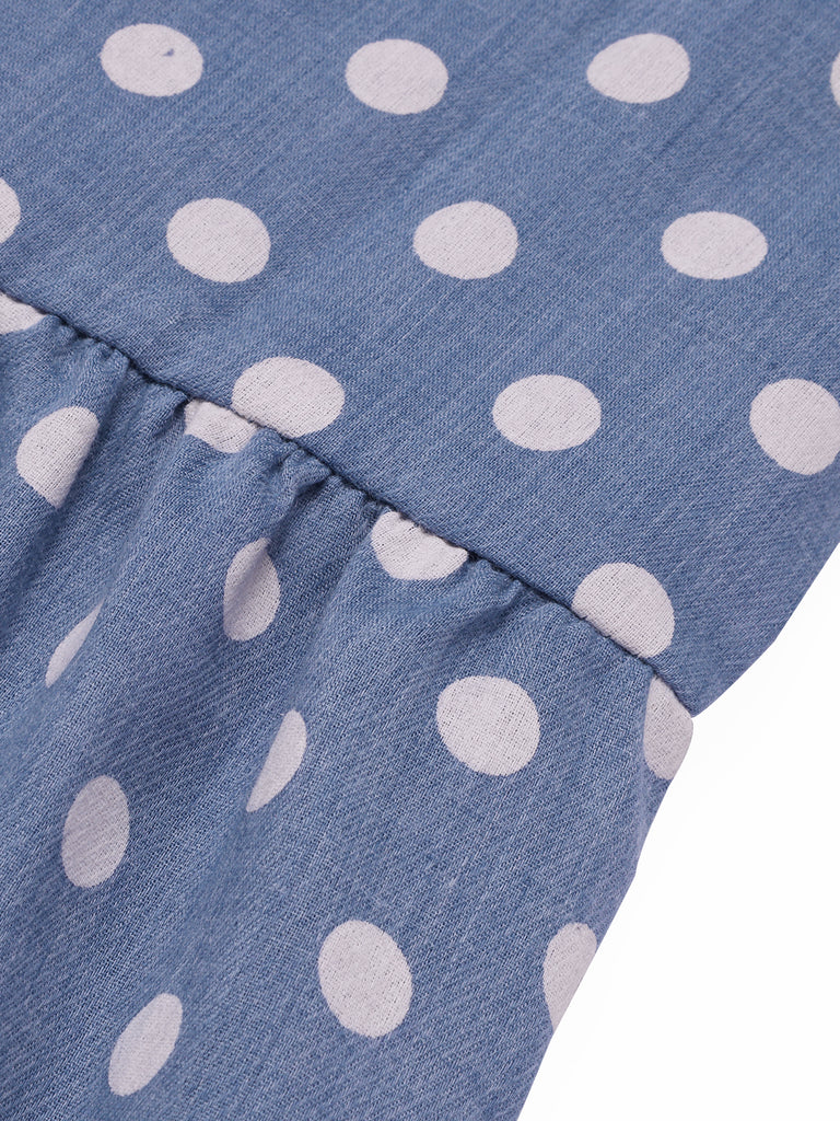1930s Strap Ruffles Polka Dots Nightgowns, vintage fashion, retro style - perfect for women who love vintage and retro fashion