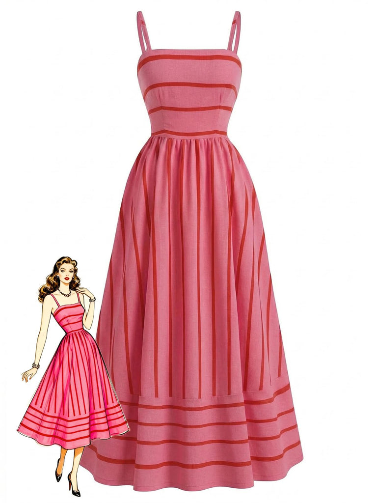 strapless open back dress Off-White Checkered Stripes Sleeveless Lenzing™ Ecovero™ Euroflax™ Maxi  Dress