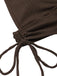 This 1930s Textured Fabric Solid Halter Lace-Up Swimsuit carries 1930s vacation dreams in every stitch