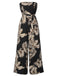 1930s Tropical Tie-Up Bandeau Jumpsuit, vintage romper, retro jumpsuit - perfect for women who love vintage and retro fashion