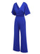 1930s V-Neck Knitted Solid Jumpsuit — 1930s vintage charm for her modern wardrobe