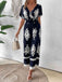1930s V-Neck National Totem Wideleg Jumpsuit — 1930s style that transcends decades