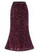 1930s Velvet Sequined Mermaid Skirt: 1930s grace for the woman who dances through life