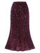 This 1930s Velvet Sequined Mermaid Skirt spins 1930s stories with every step