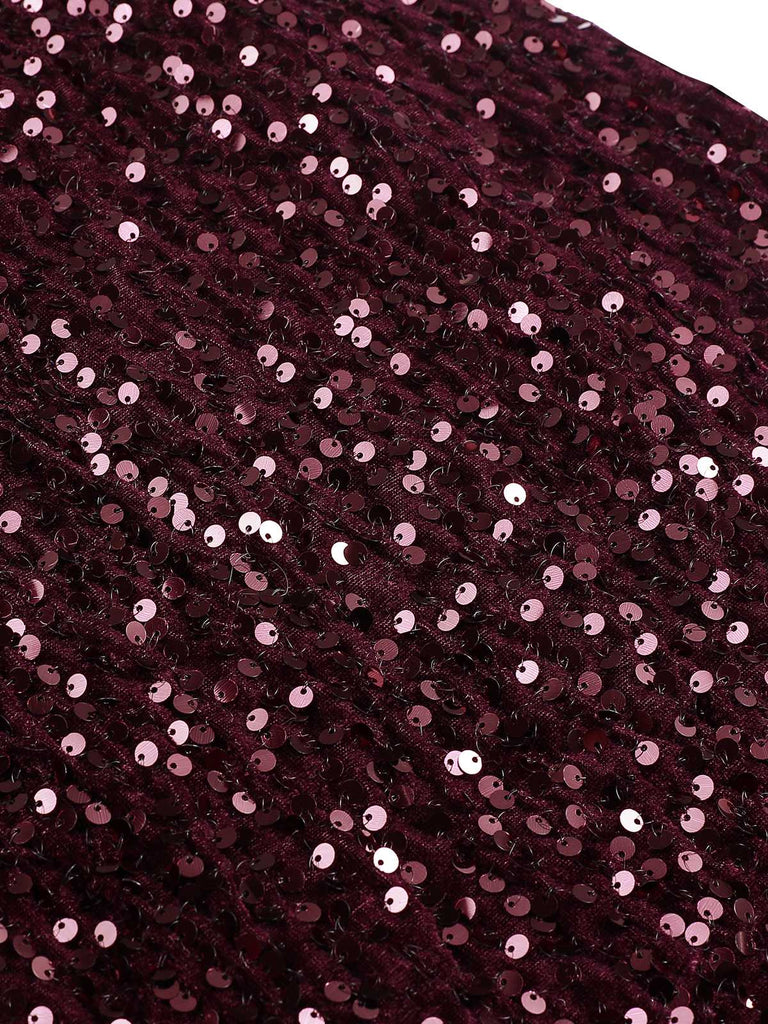 1930s Velvet Sequined Mermaid Skirt — 1930s femininity that moves with her mood