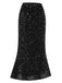 1930s Velvet Sequined Mermaid Skirt — because 1930s glamour deserves an encore