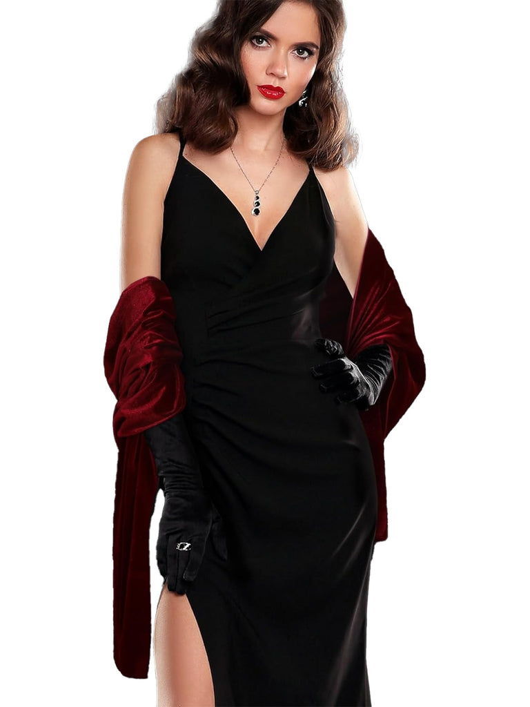 1930s Vintage Evening Velvet Cape - vintage fashion, retro style