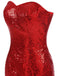 1930s Vintage Sequin Strapless Dress: where 1930s romance meets her modern spirit