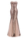 1930s Vintage Sequin Strapless Dress — the kind of 1930s dress that makes strangers smile