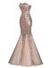 She slips into this 1930s Vintage Sequin Strapless Dress and suddenly it's a 1930s daydream