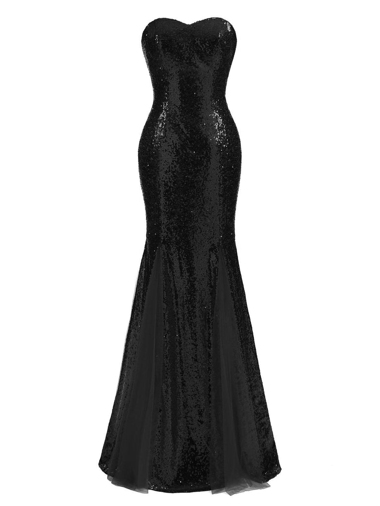 1930s Vintage Sequin Strapless Dress: timeless style reimagined