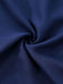 Navy Blue 1940S Wrap V-neck Short-Sleeve Brooch Chiffon Dress - vintage dress, retro fashion