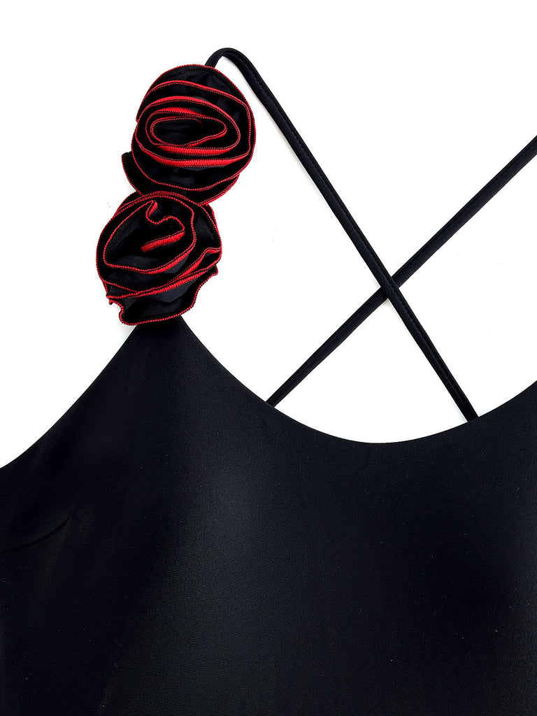 She's wearing 1940s 3D Back Cross Straps Swimsuit and the whole beach remembers the 1940s