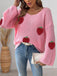 1940s 3D Strawberry Surplice Patchwork Sweater - vintage fashion, retro style