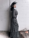 Black 1940s Striped The Nightmare Before Christmas Suit - vintage fashion, retro style, classic black