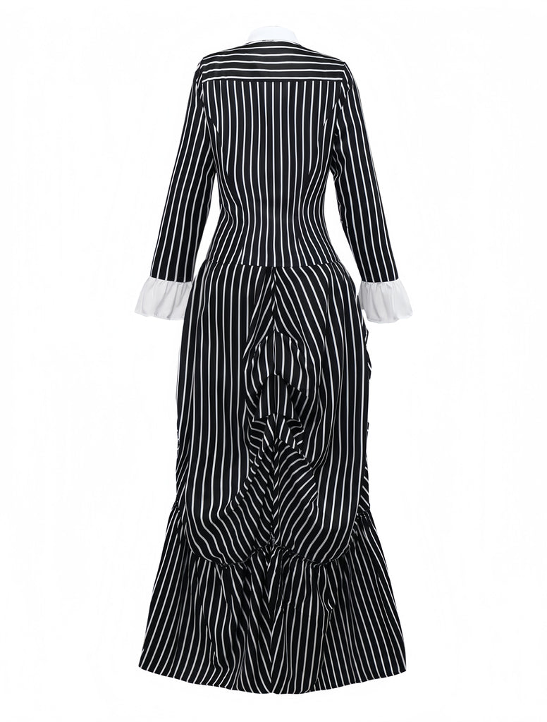Black 1940s Striped The Nightmare Before Christmas Suit - vintage fashion, retro style, classic black