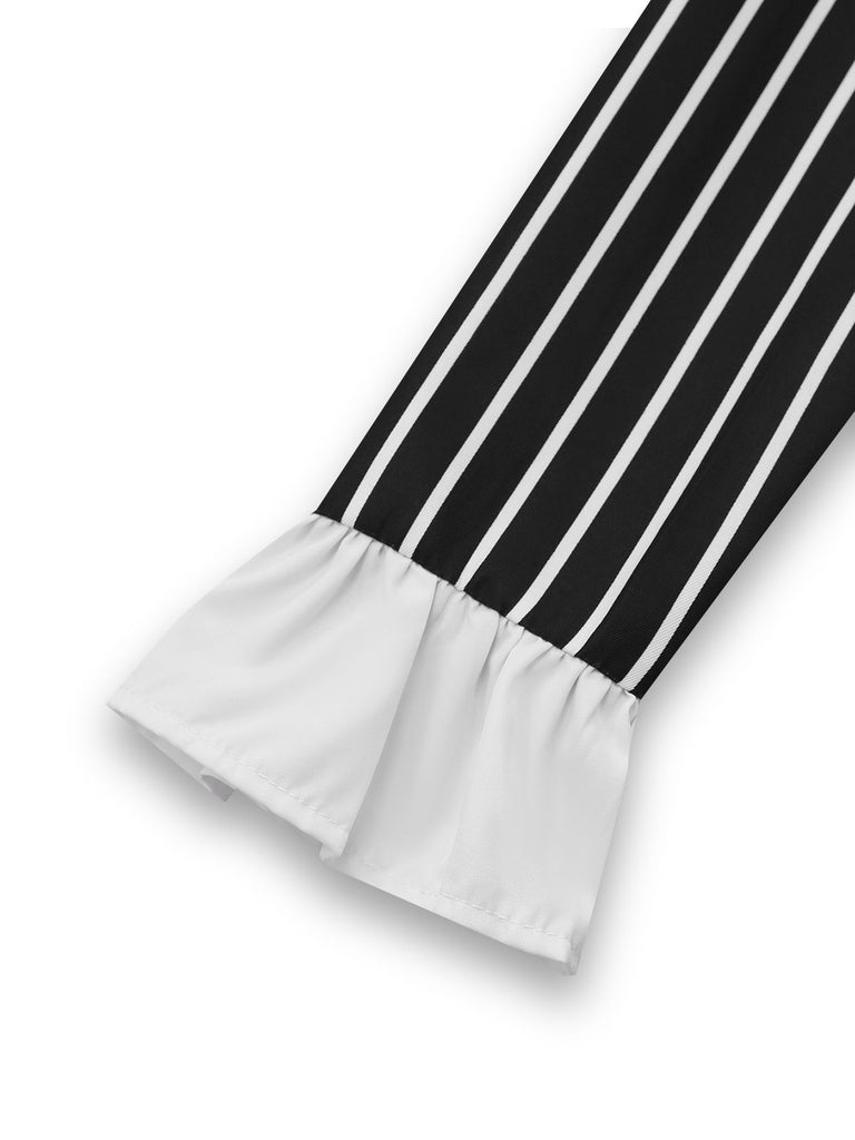 Black 1940s Striped The Nightmare Before Christmas Suit - vintage fashion, retro style, classic black