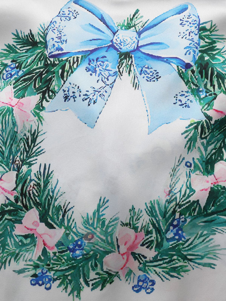 Blue 1940s Christmas Nutcracker Candy Cane Pajama Set - vintage fashion, retro style