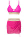 1940s Chevron Mesh Patchwork Tankini Set - vintage fashion, retro style, classic elegance for vintage lovers