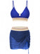 1940s Chevron Mesh Patchwork Tankini Set, vintage fashion, retro style - perfect for women who love vintage and retro fashion