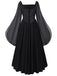 1940s Square Neck Vintage Classic Dress