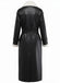 1940s Contrasted Faux Sherpa Fleece Lapel Long Coat - vintage fashion, retro style