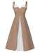 1940s Colorblock Spaghetti Strap Dress, vintage dress, retro fashion - perfect for women who love vintage and retro fashion