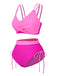 1940s Criss-Cross High-Waist Side-Tie Bikini: 1940s Riviera elegance, reimagined for her