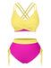 1940s Criss-Cross High-Waist Side-Tie Bikini — 1940s poolside glamour meets sun-drenched confidence